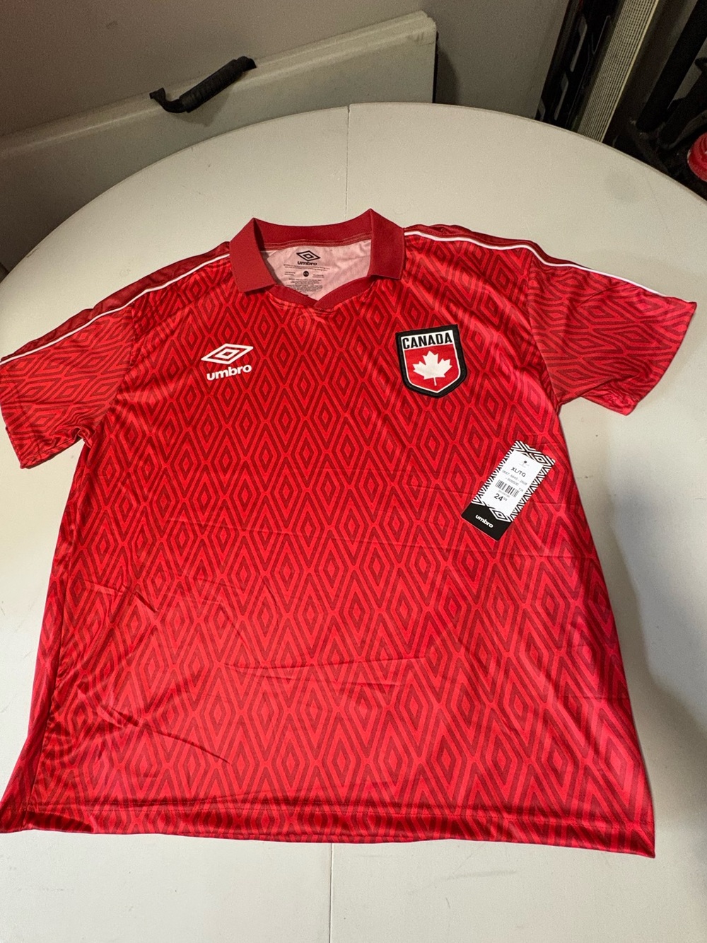 Umbro Canada Soccer Jersey Shirts - New with Tags - Licensed Canada Clothing
